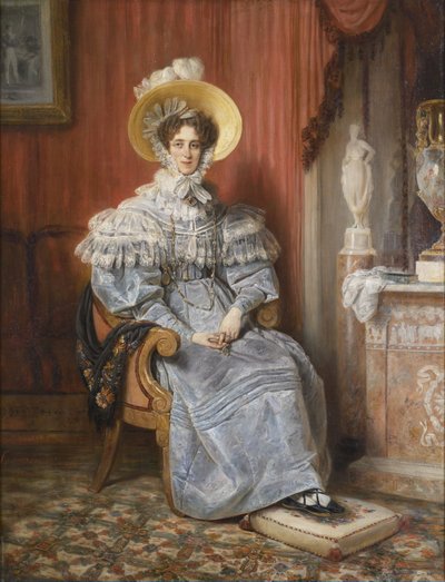 Ritratto di Maria Elisabetta Amalia Francesca, Principessa di Wagram (1784-1849) da Francois Gabriel Guillaume Lepaulle
